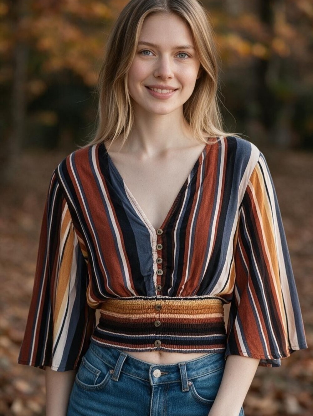 Japna Striped Top- Medium